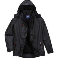 Portwest Outcoach Jacket, Size: L, Colour: Black, S555BKRL