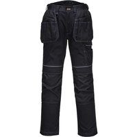 Portwest PW3 Holster / Multi Pocket Work Trousers Free Kneepads Black 28-48" Wst