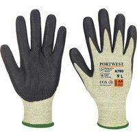 Portwest Arc Grip Flame Resistant Gloves Green / Black 2XL Pack of 1