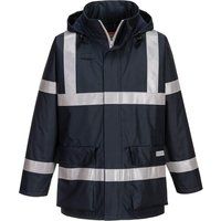 Portwest Bizflame Rain Anti-Static FR Jacket, Size: M, Colour: Navy, S785NARM