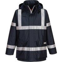 Biz Flame Rain Anti Static Flame Resistant Jacket Navy S