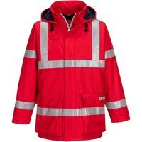 Biz Flame Rain Anti Static Flame Resistant Jacket Red L