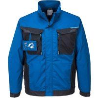 Portwest WX3 Work Jacket, Size: S, Colour: Persian Blue, T703PBRS