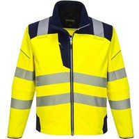 Portwest PW3 Hi-Vis Softshell Jacket (Medium, Yellow/Navy) T402YNRM