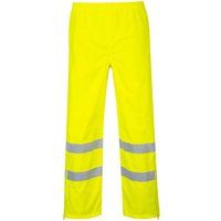 Oxford Weave 300D Class 1 Breathable Hi Vis Breathable Trousers Yellow XS