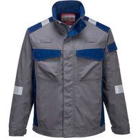 Biz Flame Ultra Two Tone Flame Resistant Jacket Grey S