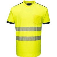PORTWEST PW3 Hi-Vis Cotton Comfort T-Shirt S/S T181