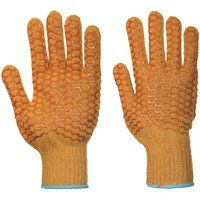 Portwest Criss Cross Glove, Size: M, Colour: Orange, A130ORRM
