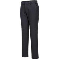 Portwest Mens Stretch Slim Chino Trousers Black 28" 29"