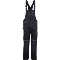 Portwest PW3 Work Bib and Brace, Size: XXXL, Colour: Black, PW346BKRXXXL