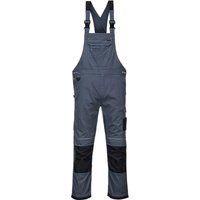 Portwest PW3 Work Bib and Brace Zoom Grey / Black 2XL