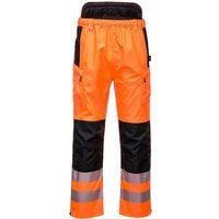Portwest PW3 Hi-Vis Extreme Trouser, Size: L, Colour: Orange/Black, PW342OBRL