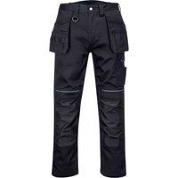 Portwest PW34 Hi Vis Work Trousers Black 28" 31"