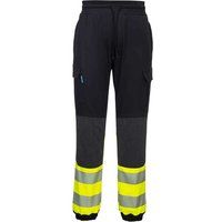 Portwest KX3 Hi Vis Flexi Trousers Black / Yellow L 31"