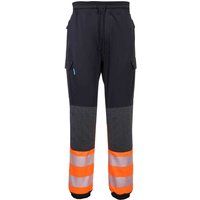 Portwest KX3 Hi Vis Flexi Trousers Black / Orange 3XL 31"