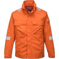 Biz Flame Ultra Two Tone Flame Resistant Jacket Orange M