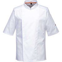 Portwest - MeshAir Pro Chefs Short Sleeved Kitchen Jacket - White - XL