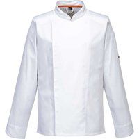 PORTWEST MeshAir Pro Jacket L/S Chef Lightweight Stud Front Kitchen C838