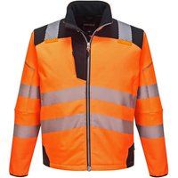 Portwest Mens Vision HiVis Workwear Softshell Jacket XS Orange/Black