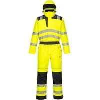 PORTWEST PW3 Hi Vis Winter Coverall Waterproof Heavyweight Quilt Safety PW352