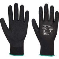 Portwest Dermi Grip NPR15 Nitrile Sandy Gloves Black 2XL Pack of 1