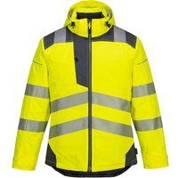 Portwest Hi Vis Winter Jacket Premium T400 PW3 Waterproof Quilt Lined Coat