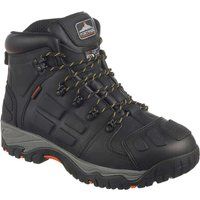 safety boots Black lace up waterproof steel toecap leather upper Portwest FT05