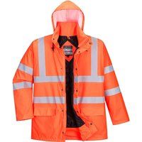 Sealtex Ultra Hi Vis Class 3 Lined Long Jacket Orange L