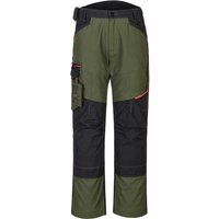 Portwest T701 Mens WX3 Work Trousers - Reinforced Safety Workwear Trousers with Kneepad Protection Olive Green, 32
