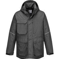 Portwest KX3 Mens Parka Jacket Grey Marl 2XL