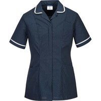Portwest navy ladies stretch classic care home nurse hospital work tunic #LW19
