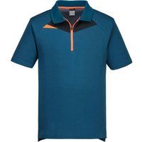 Portwest DX410 -DX4 Polo Shirt S/S - Metro Blue - Size: M