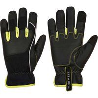 Portwest PW3 Tradesman Work Gloves Black / Yellow XL Pack of 1