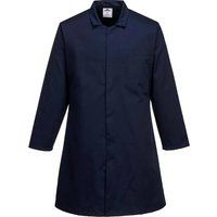Portwest Mens Single Pocket Food Coat Navy XS