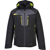 Portwest DX465 DX4 3-in-1 Jacket Waterproof Windproof Breathable Hooded - Black