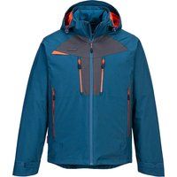 Portwest DX465 DX4 3-in-1 Jacket Waterproof Windproof Hooded Coat - Metro Blue