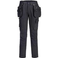 Portwest DX456 DX4 Craft Detachable Holster Trousers Slim Fit Work Pants – Black