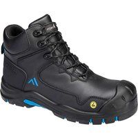 Portwest Apex Composite Mid ESD Safety Boots Black / Blue Size 11