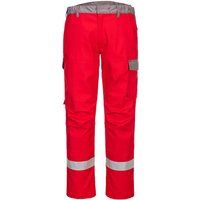 BizFlame Ultra Two Tone Flame Resistant Trousers Red 32" 31"