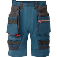 Portwest DX444 Men/'s DX4 Detachable Holster Pocket Stretch Work Shorts Metro Blue, 26