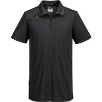 Portwest DX4 Short Sleeve Polo Shirt All Black M
