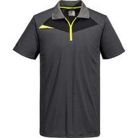 Portwest DX4 Short Sleeve Polo Shirt Metal Grey 3XL