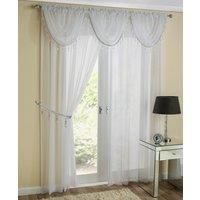 Plain Voile Panel Slot Top Crystal Choice of Colours and Sizes