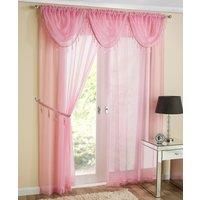 Plain Voile Panel Slot Top Crystal Choice of Colours and Sizes
