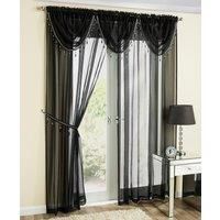 Plain Voile Panel Slot Top Crystal Choice of Colours and Sizes
