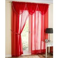 Plain Voile Curtain Panel Rod Pocket Net Slot Top FREE 1ST CLASS POST 32 COLOURS