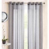 GLITZ MARRAKESH SPARKLE VOILE EYELET RINGTOP CURTAIN PANEL 48" 54" 72" 90" 108"