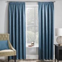 Enhanced Living Matrix Teal Blue Thermal Blockout Tape Top Curtains - 66 x 54 inch (168 x 137cm) - Energy Saving & Noise Reducing Curtains for Living Room & Bedroom