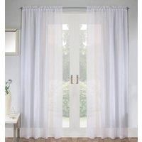 Tyrone Textiles Ltd Jewel White Diamante Voile Panel (Drop - 48" (122cm))