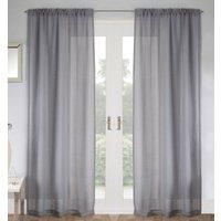 Tyrone Textiles Ltd Jewel Grey Diamante Voile Panel (Drop - 48" (122cm))